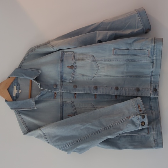 Oversized Eileen Fisher jean jacket - Picture 1 of 2